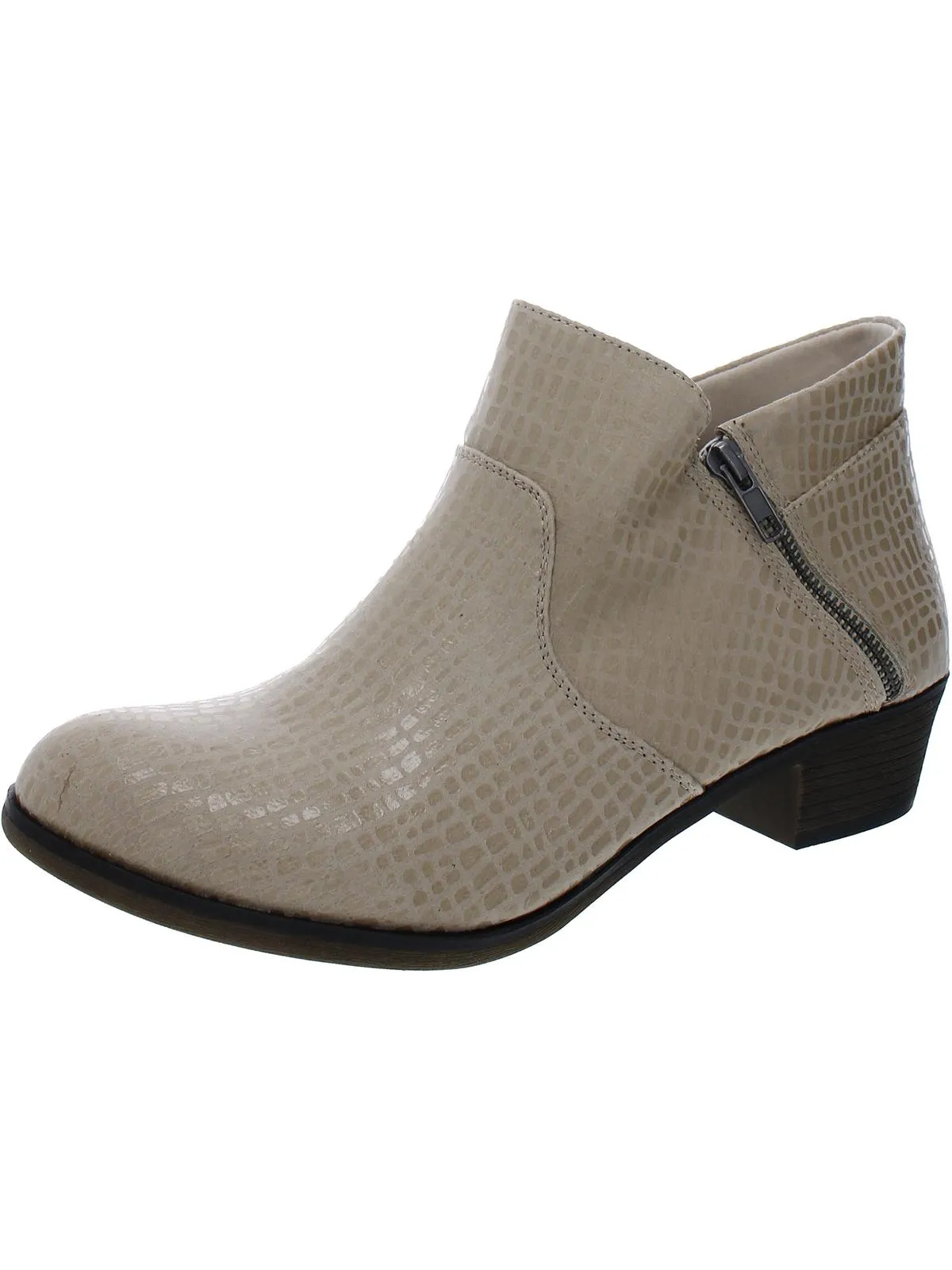 Abby Womens Faux Suede Ankle Booties