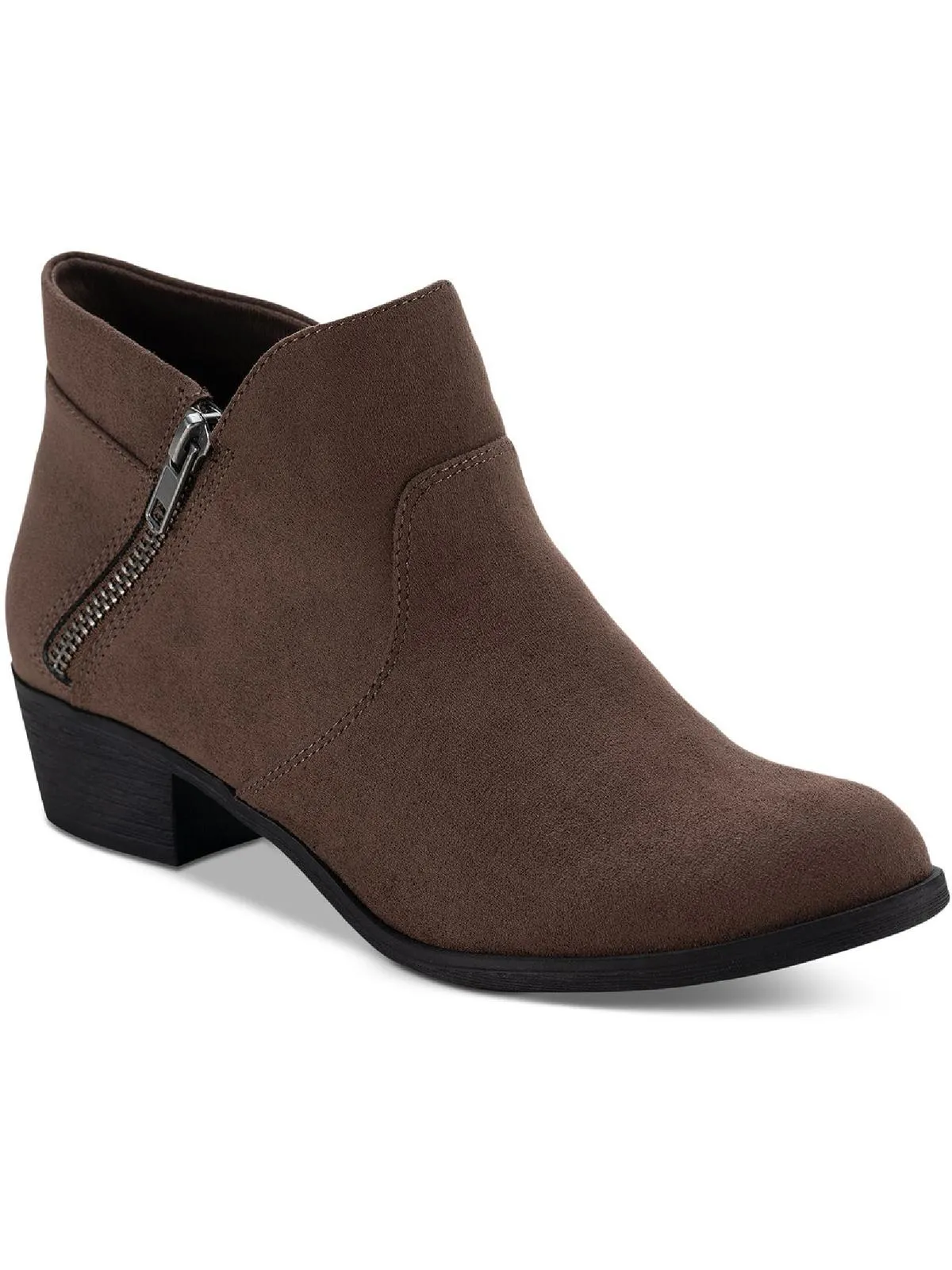 Abby Womens Faux Suede Ankle Booties