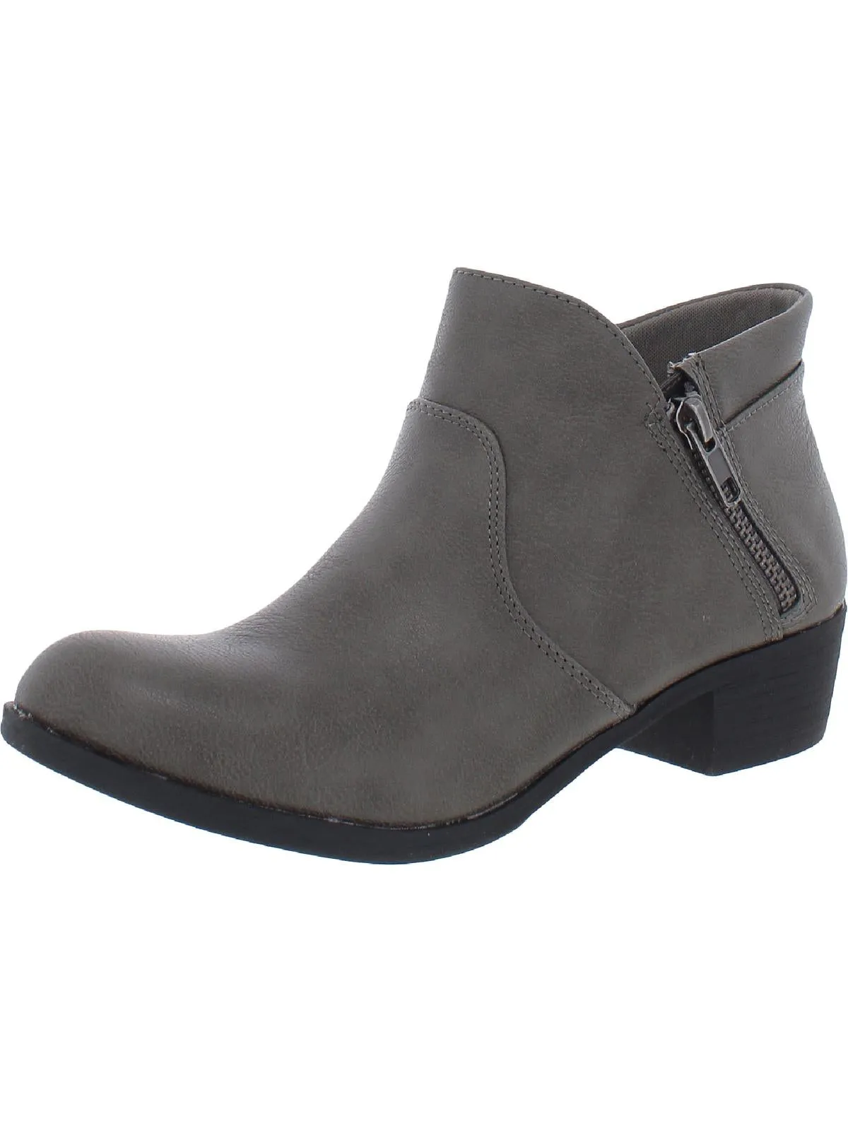 Abby Womens Faux Suede Ankle Booties