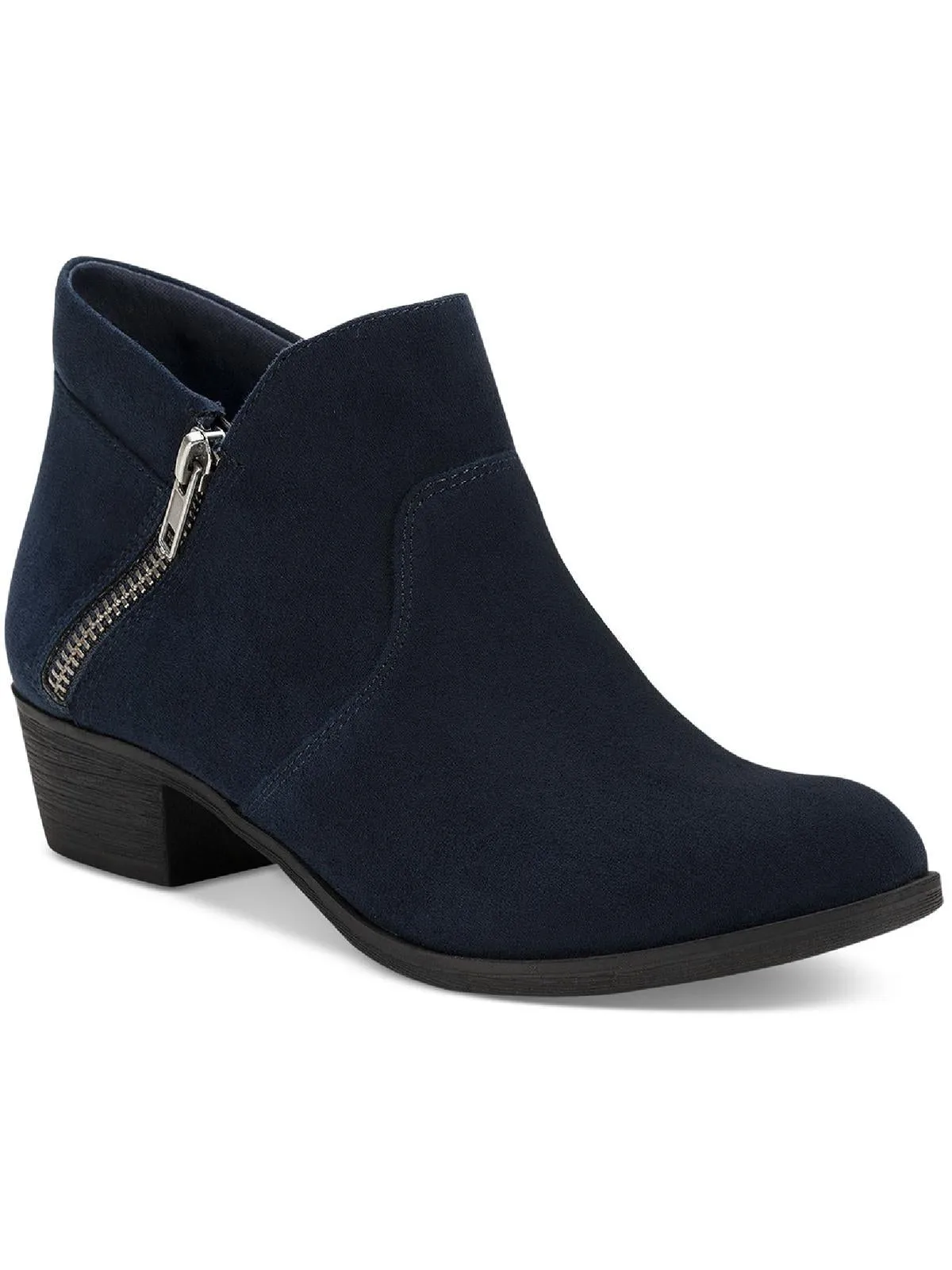 Abby Womens Faux Suede Ankle Booties