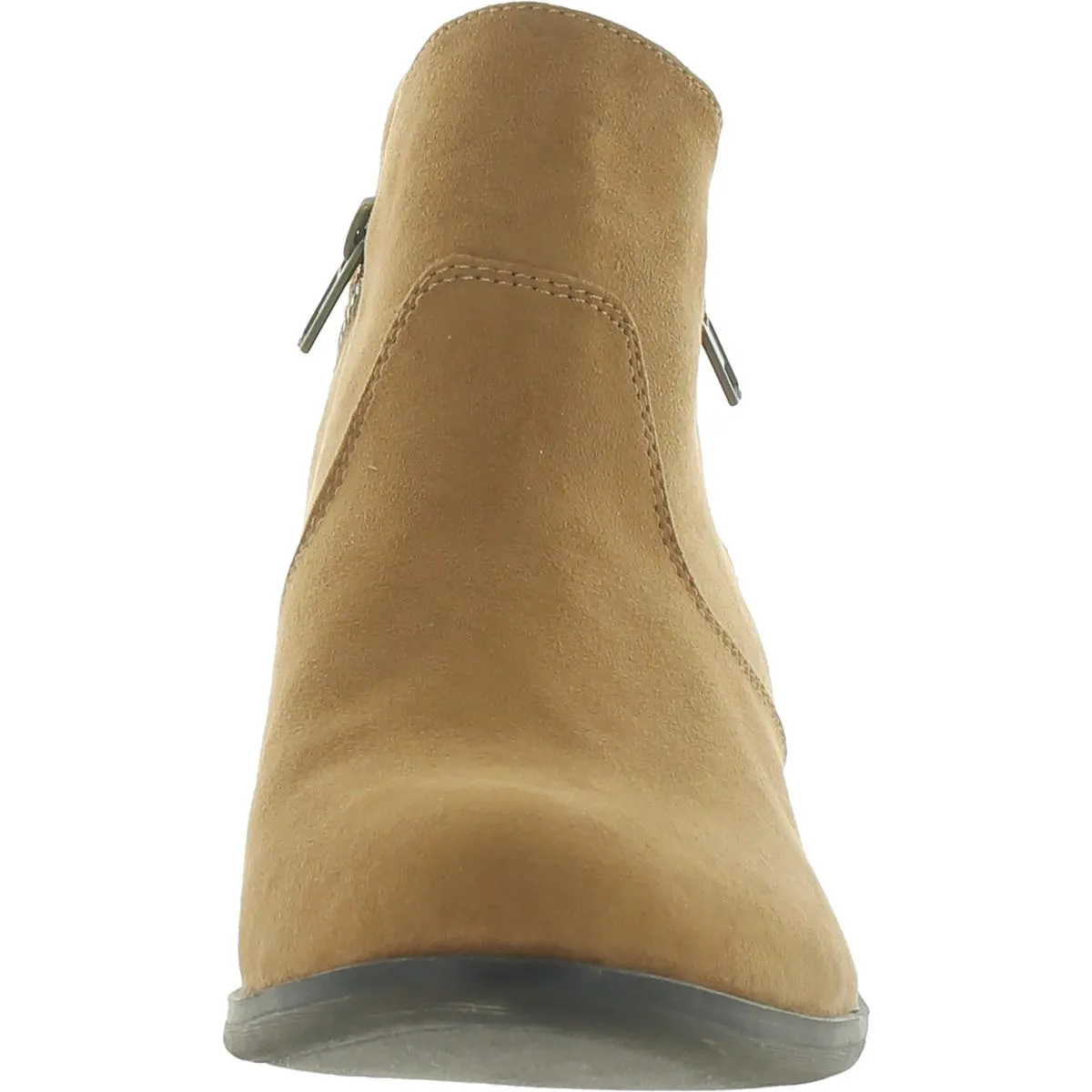 Abby Womens Faux Suede Block Ankle Boots