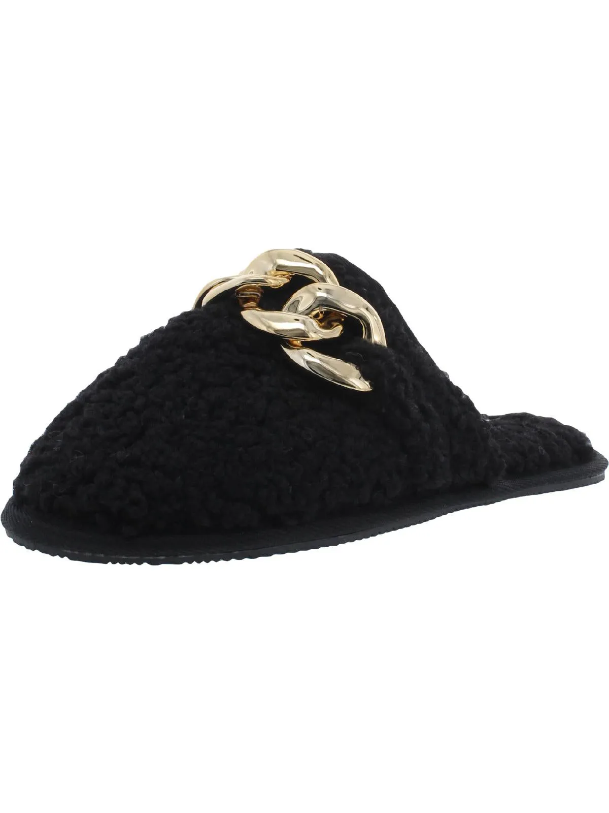Ability Womens Faux Fur Slip On Slide Slippers