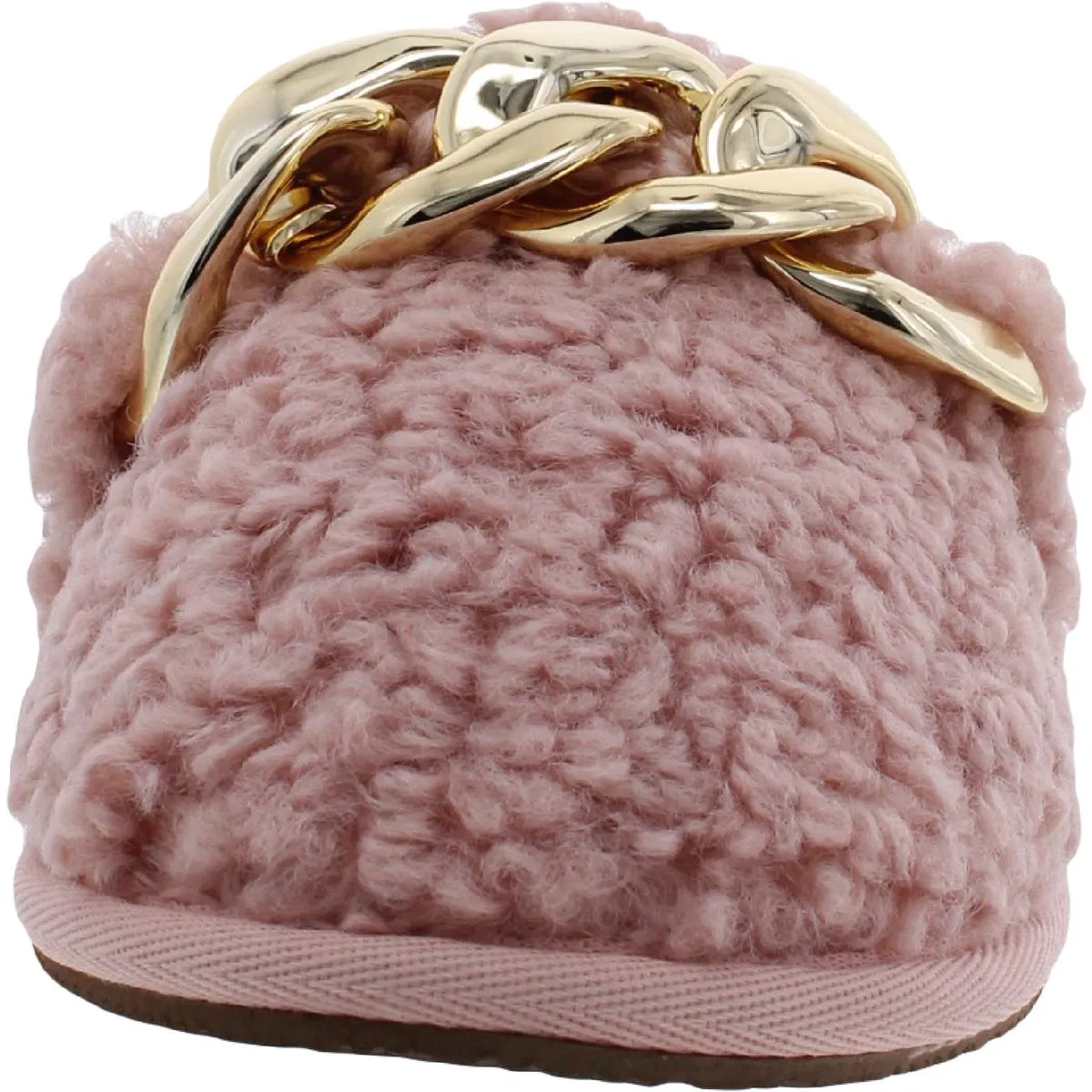 Ability Womens Faux Fur Slip On Slide Slippers