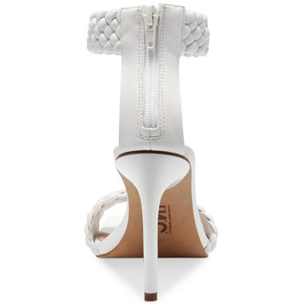 Adalie Womens Faux Leather Braided Ankle Strap