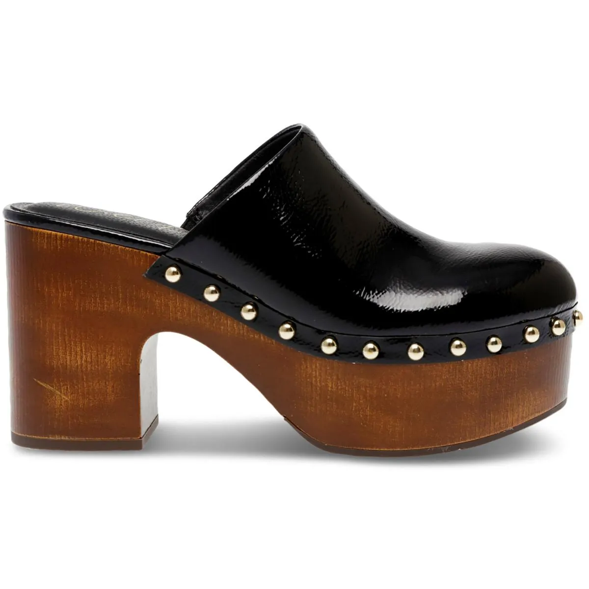 Adorre Womens Faux Leather Studded Clogs