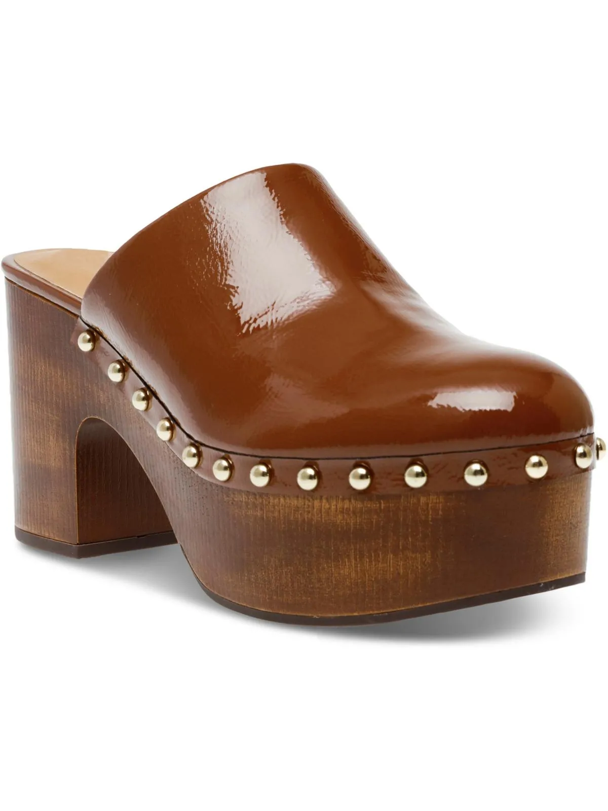Adorre Womens Faux Leather Studded Clogs