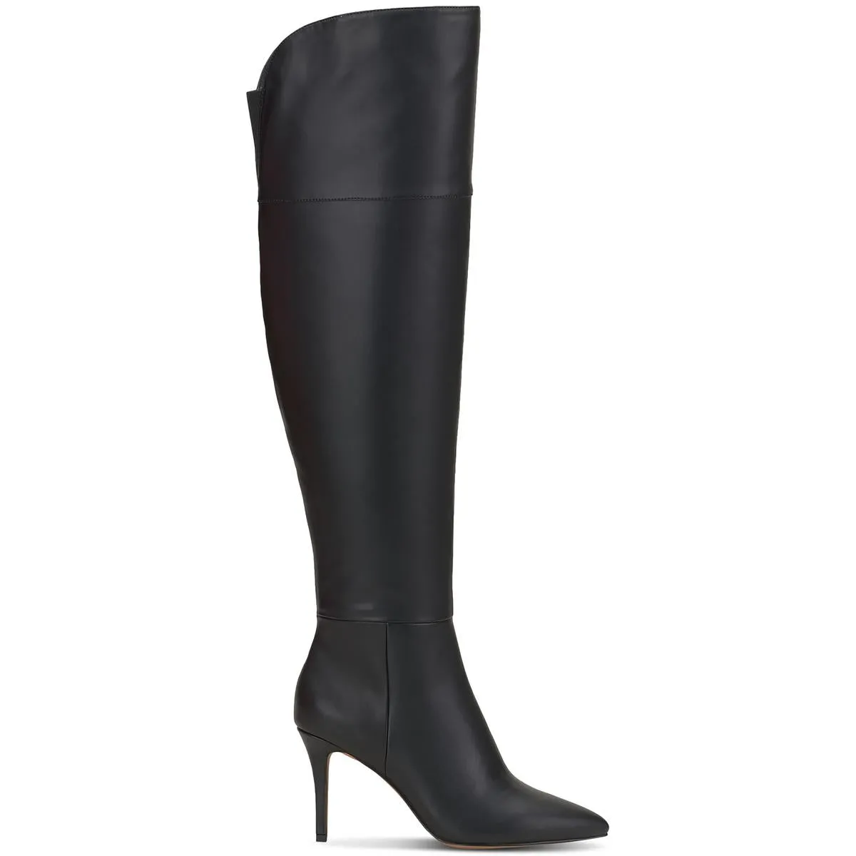 Adysen Womens Faux Suede Pointed Toe Over-The-Knee Boots