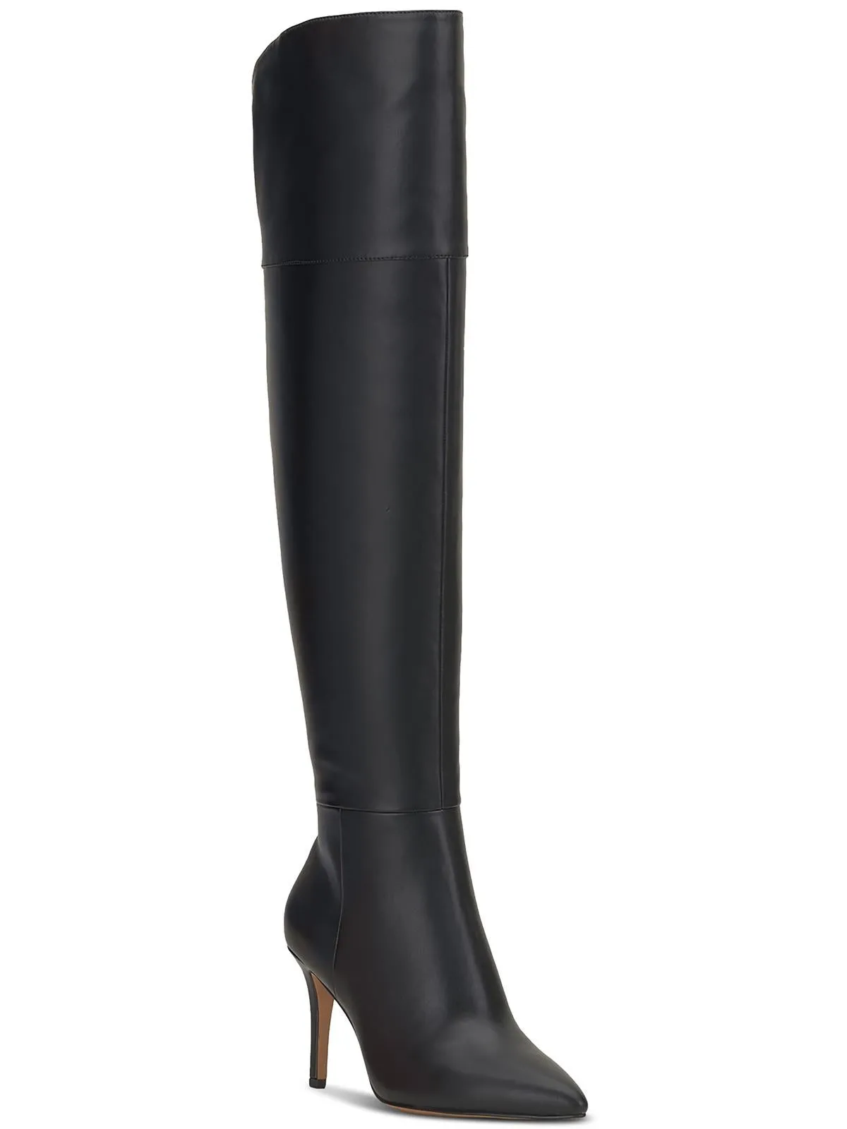 Adysen Womens Faux Suede Pointed Toe Over-The-Knee Boots