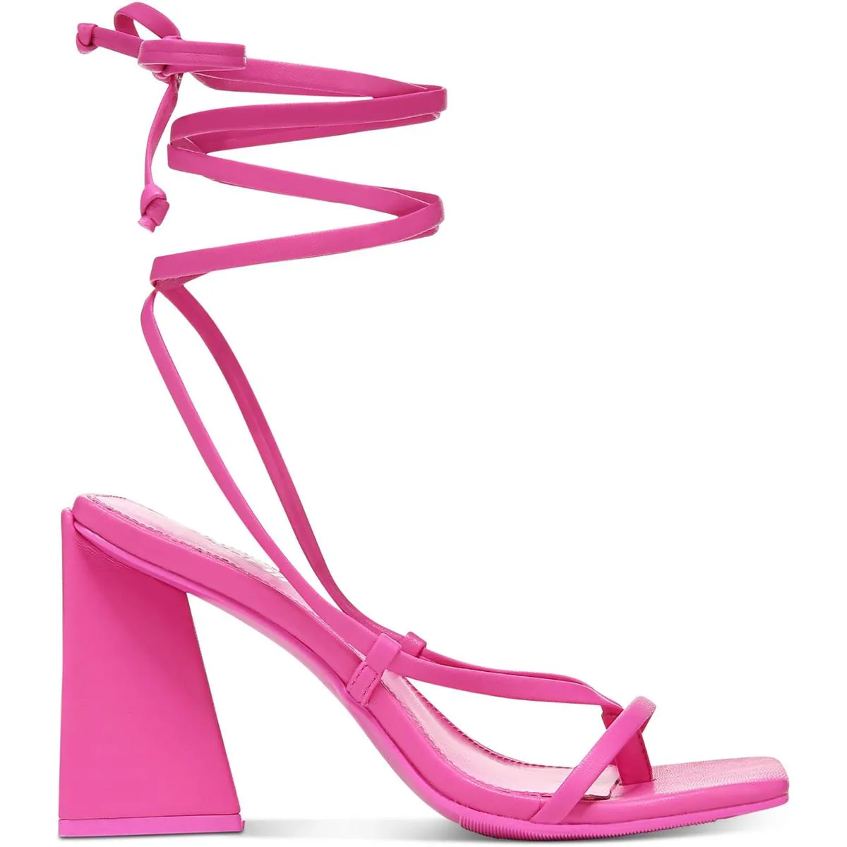 Alana Womens Faux Leather Ankle Tie Slingback Sandals