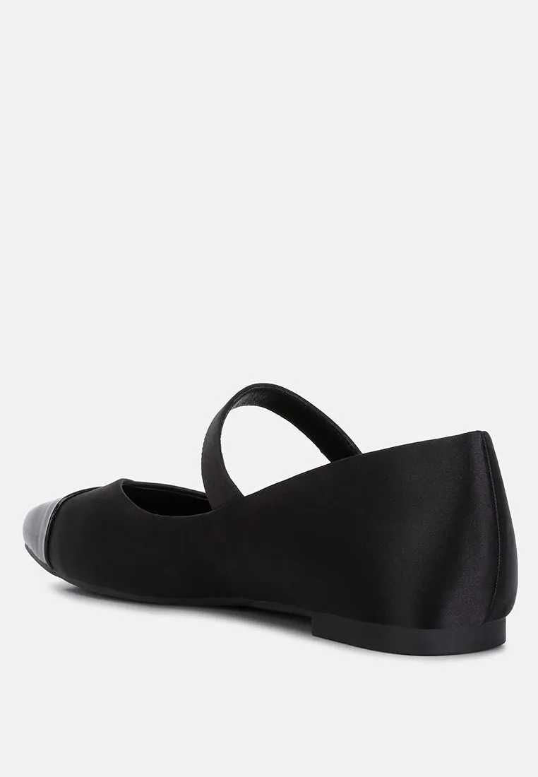 albi patent toe cap satin mary jane