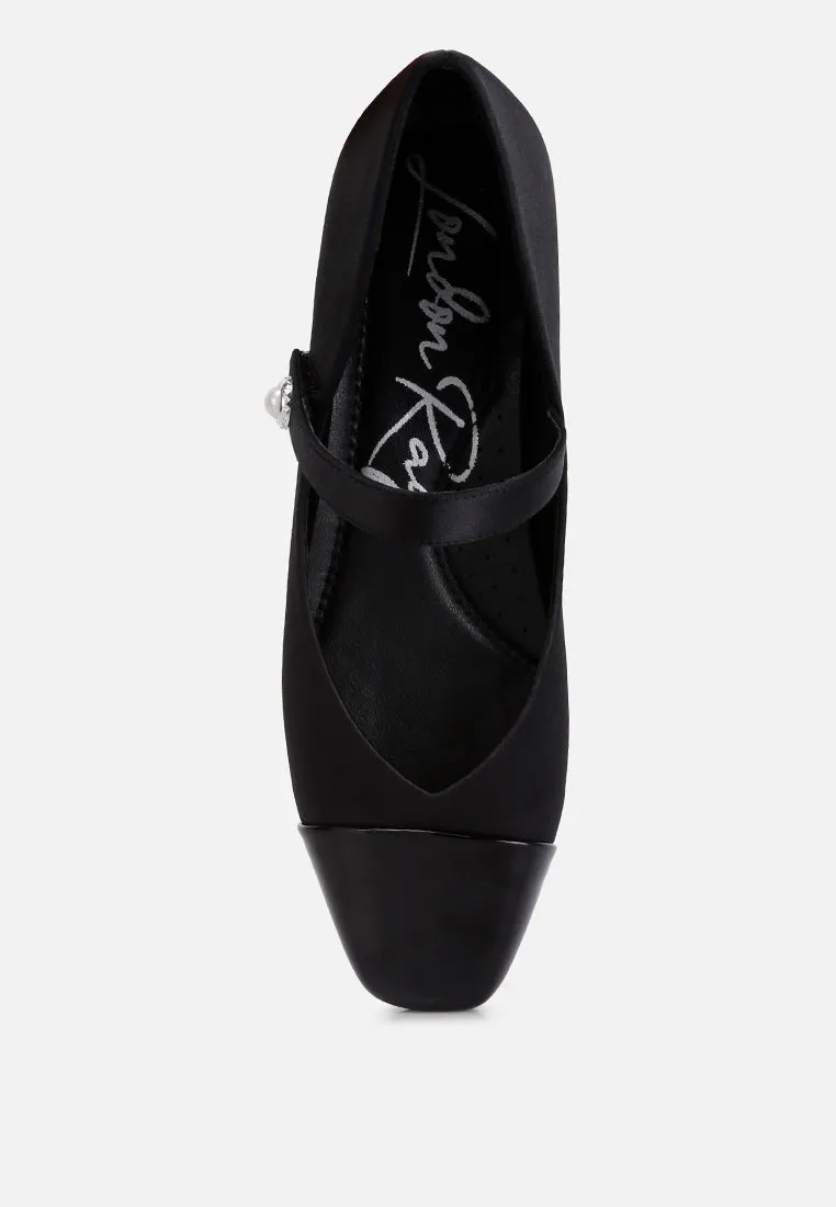 albi patent toe cap satin mary jane