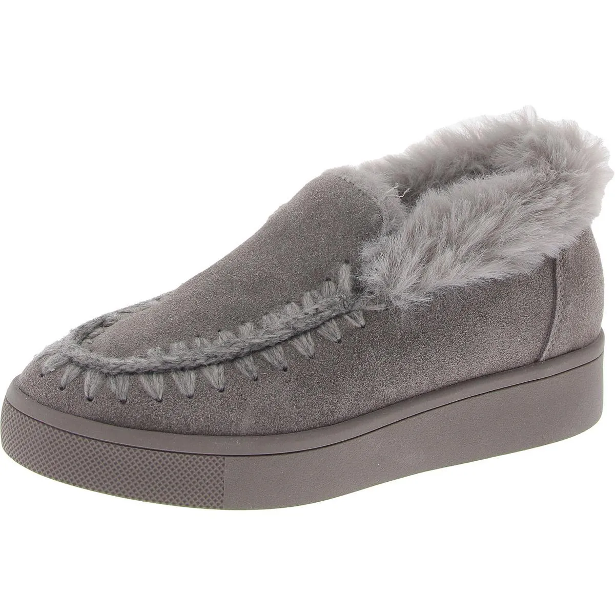 Albina Womens Cow Suede Faux Fur Shooties