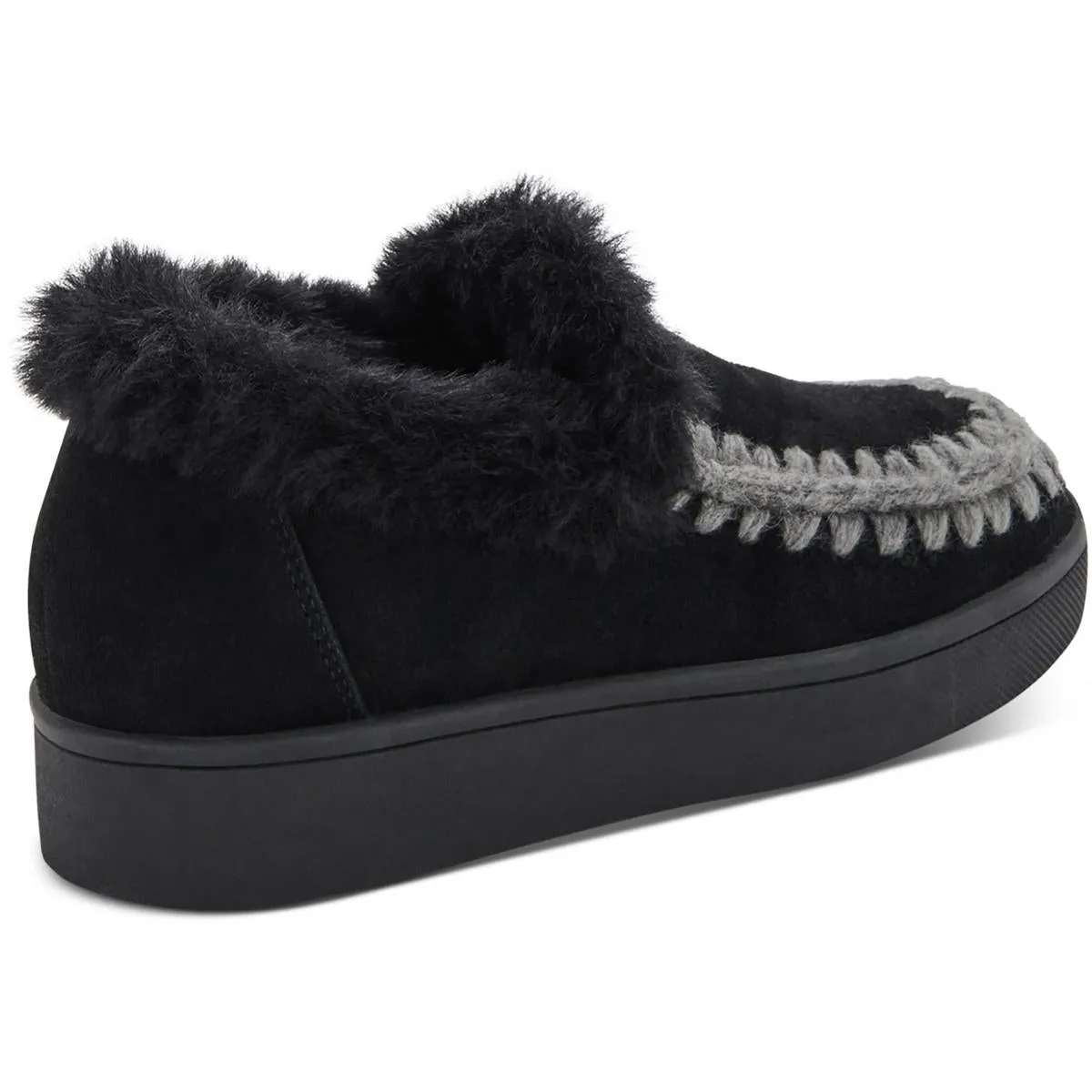 Albina Womens Cow Suede Faux Fur Shooties