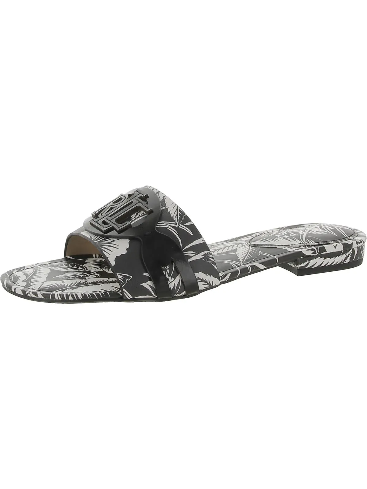ALEGRA Womens Logo Canvas Slide Sandals
