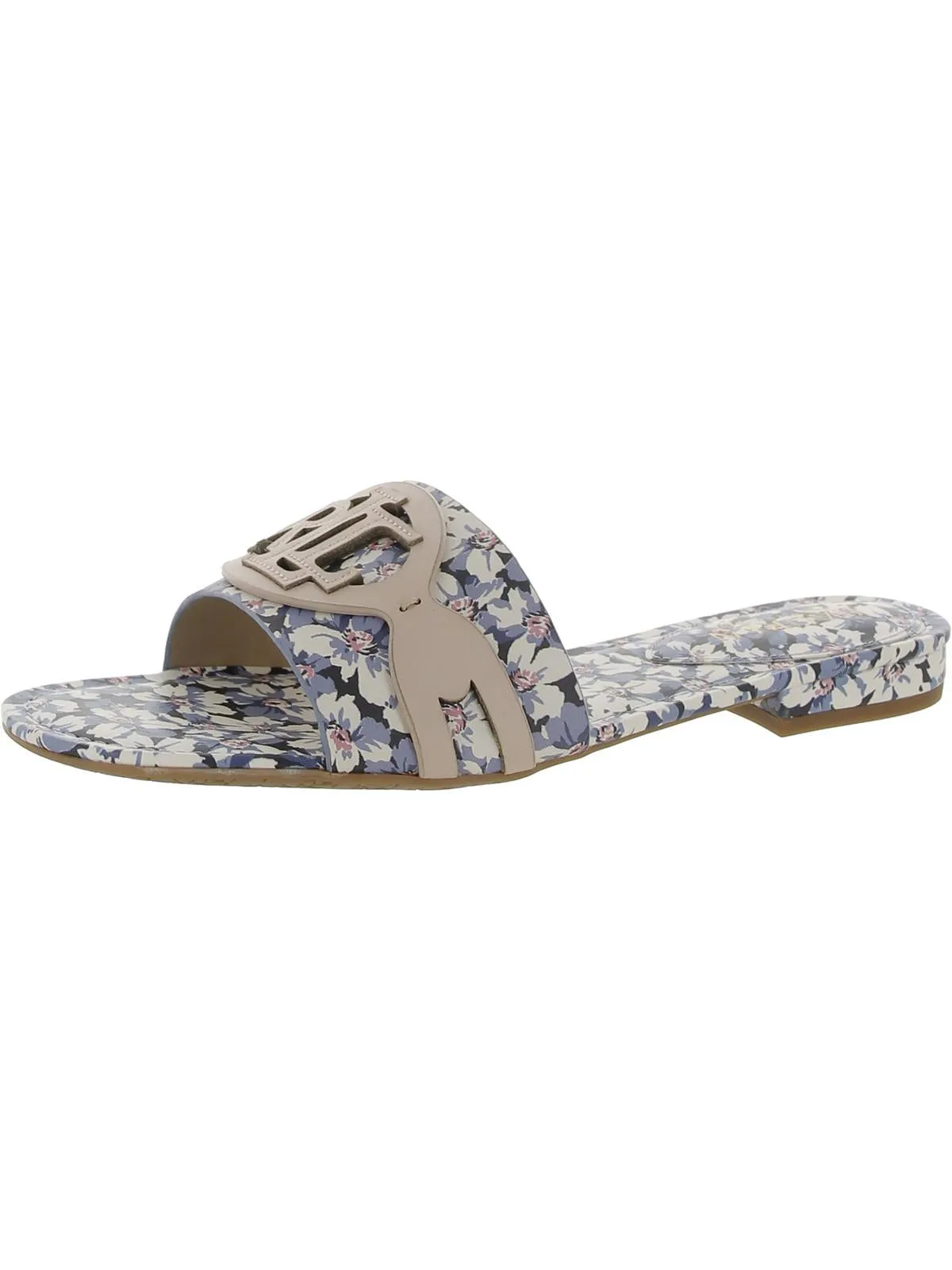 ALEGRA Womens Logo Canvas Slide Sandals