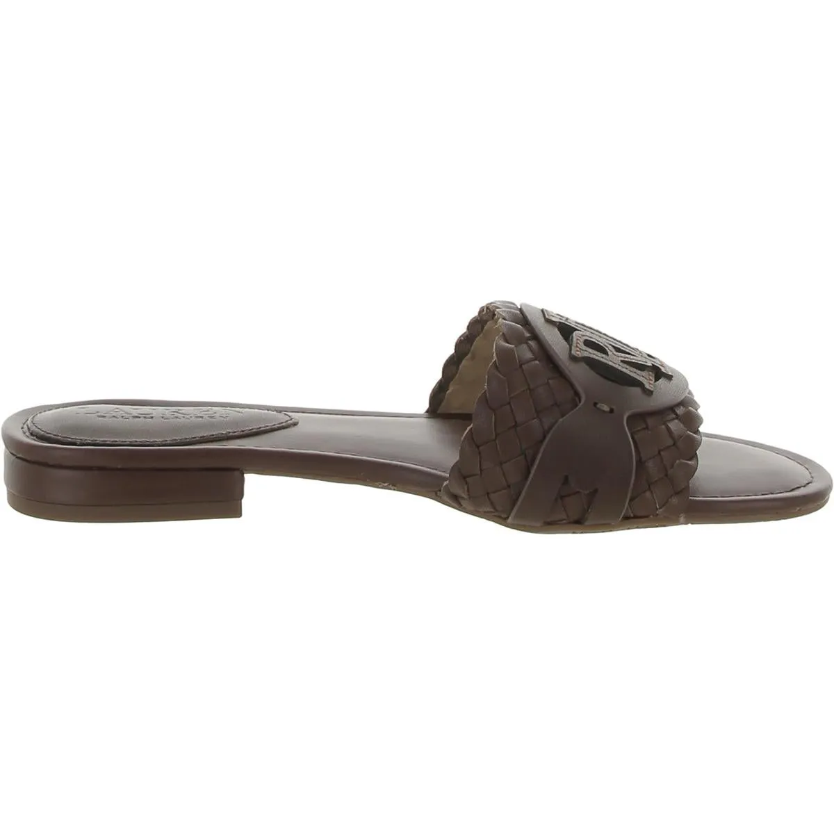 ALEGRA Womens Logo Canvas Slide Sandals