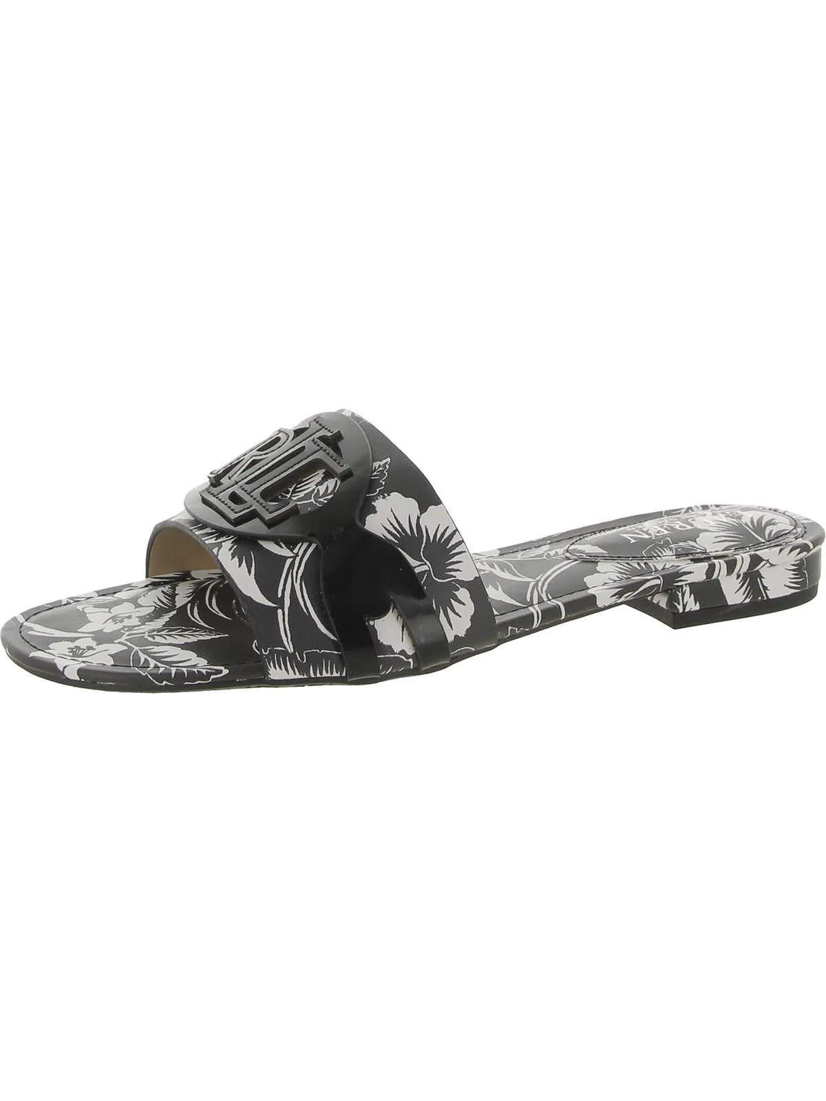 ALEGRA Womens Logo Canvas Slide Sandals