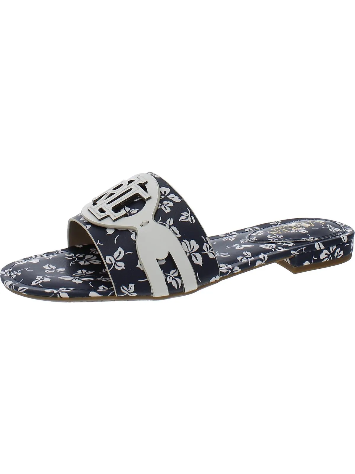 ALEGRA Womens Logo Canvas Slide Sandals