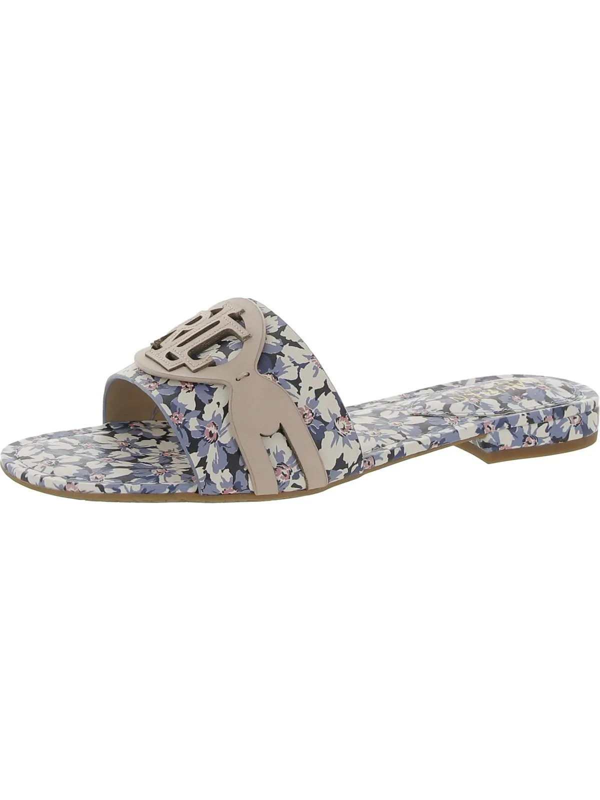ALEGRA Womens Logo Canvas Slide Sandals