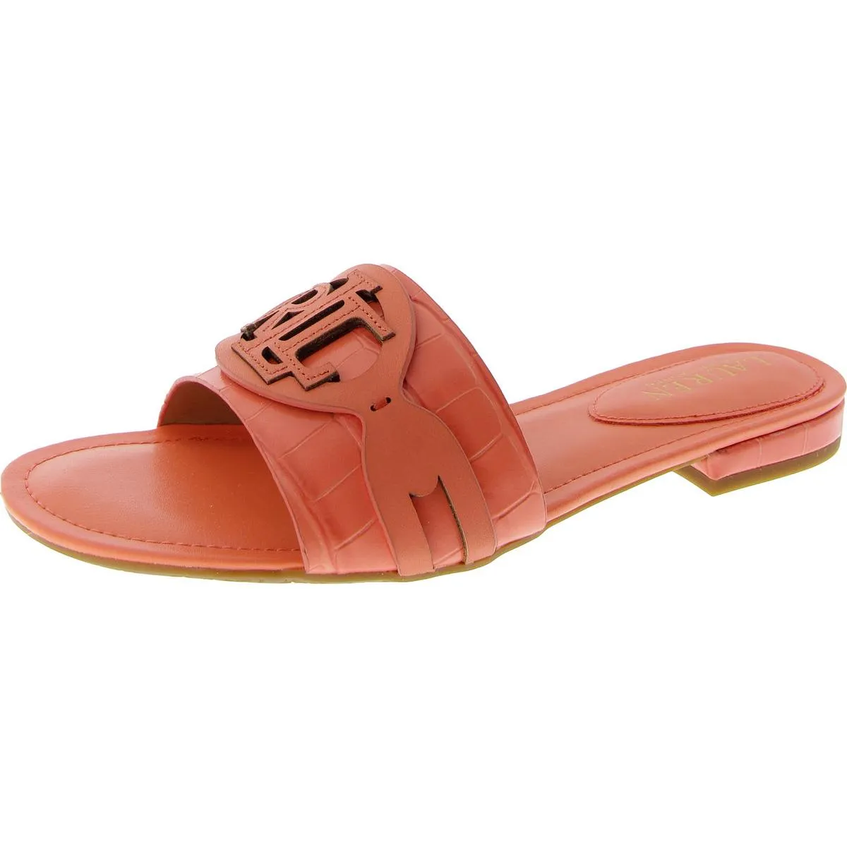 ALEGRA Womens Logo Canvas Slide Sandals