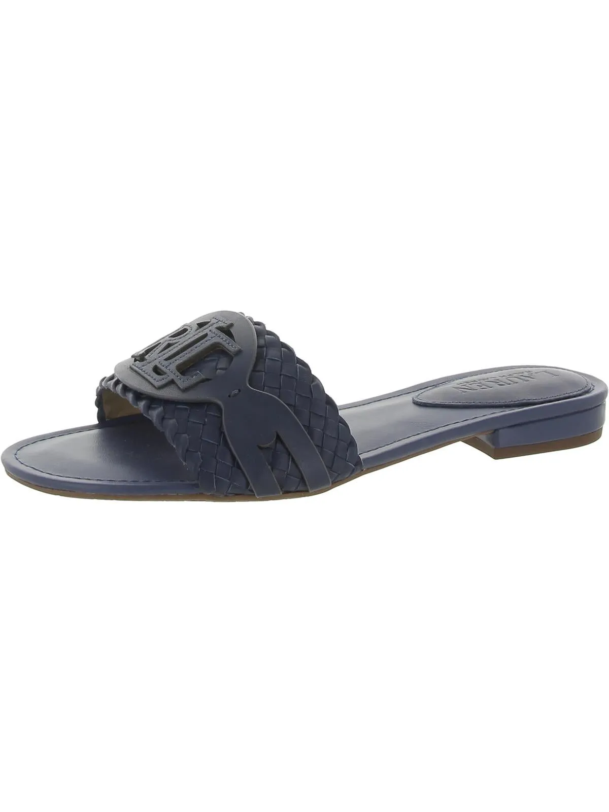 ALEGRA Womens Logo Canvas Slide Sandals
