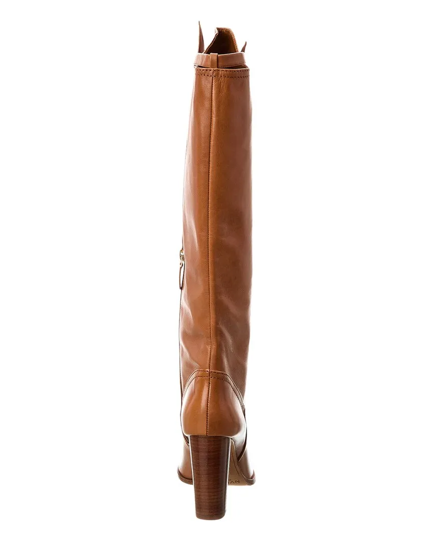 Alexandre Birman Clarita Saddlery 90 Leather Knee-High Boot