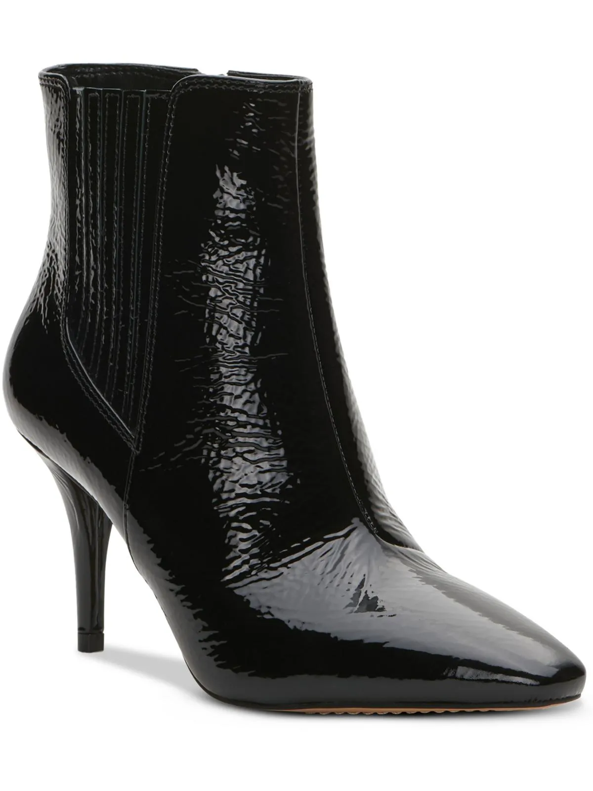 Ambind Womens Patent Leather Dressy Booties