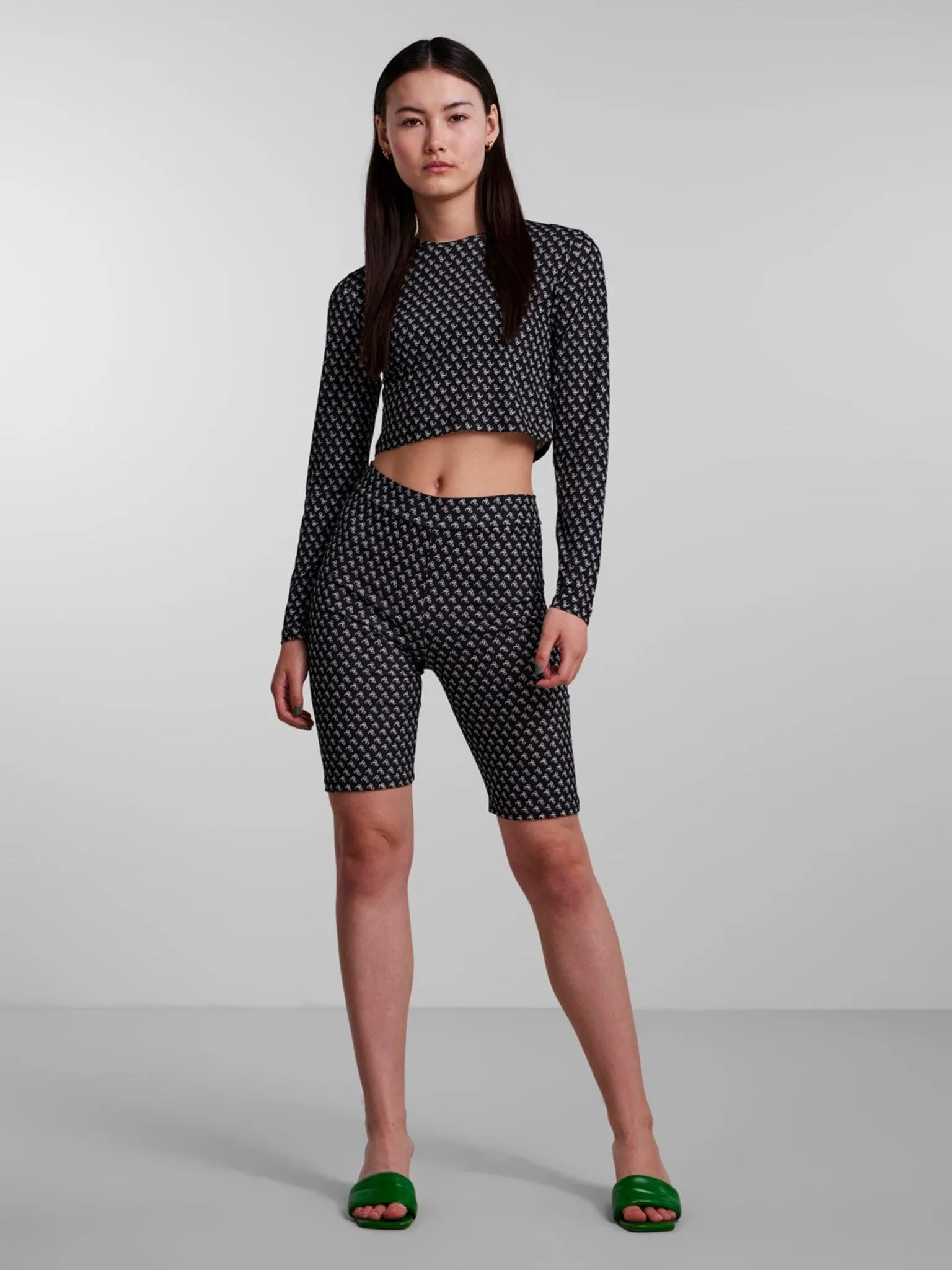 Ammi High Waist Bike Shorts - Black