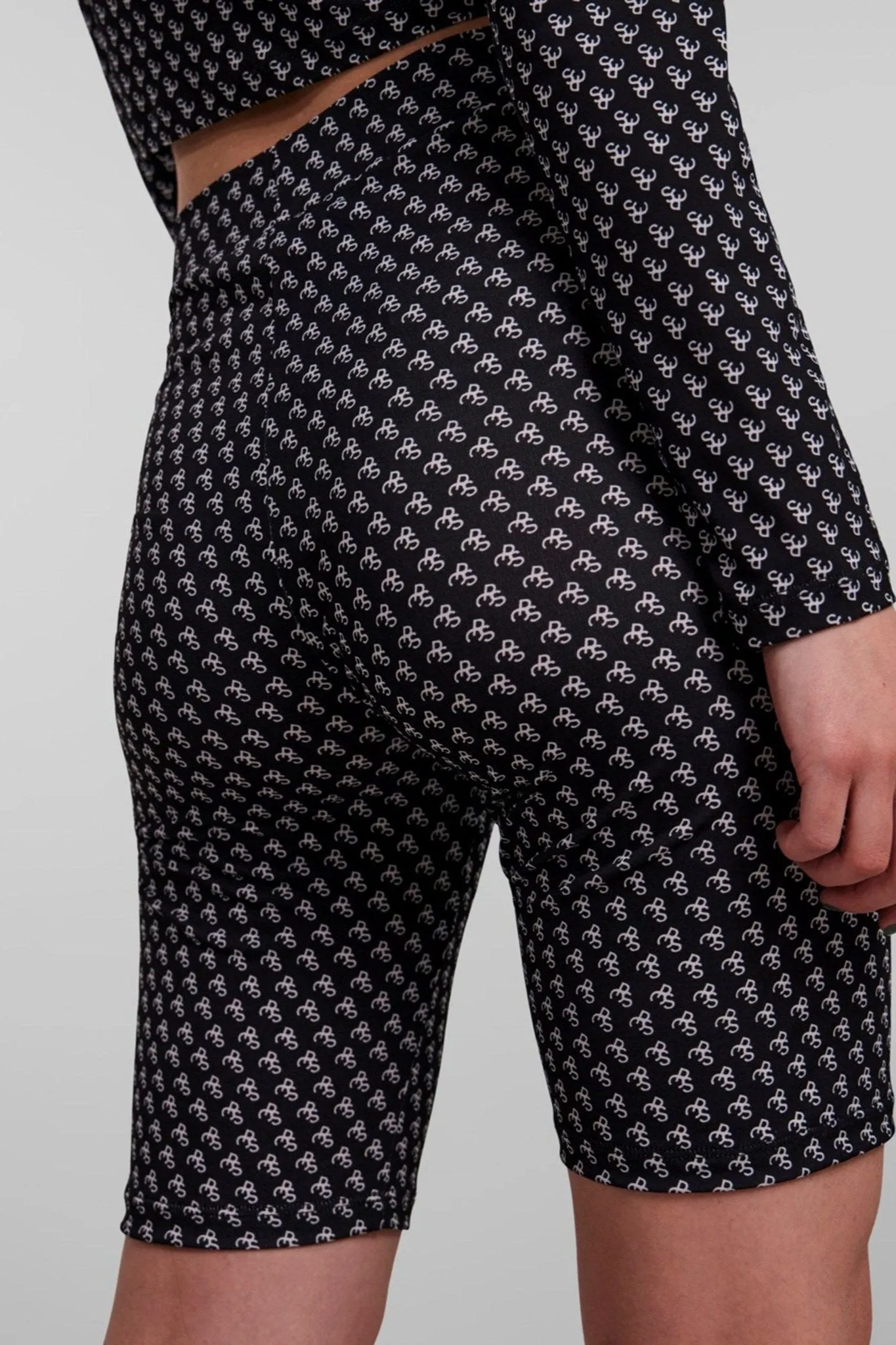 Ammi High Waist Bike Shorts - Black