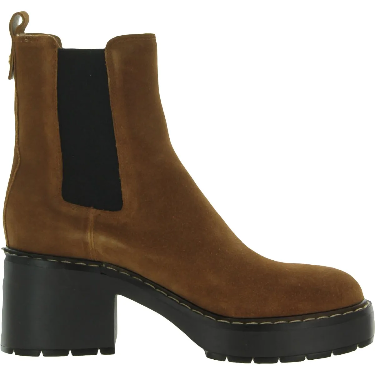 Anderson Womens Block Heel Chelsea Boots