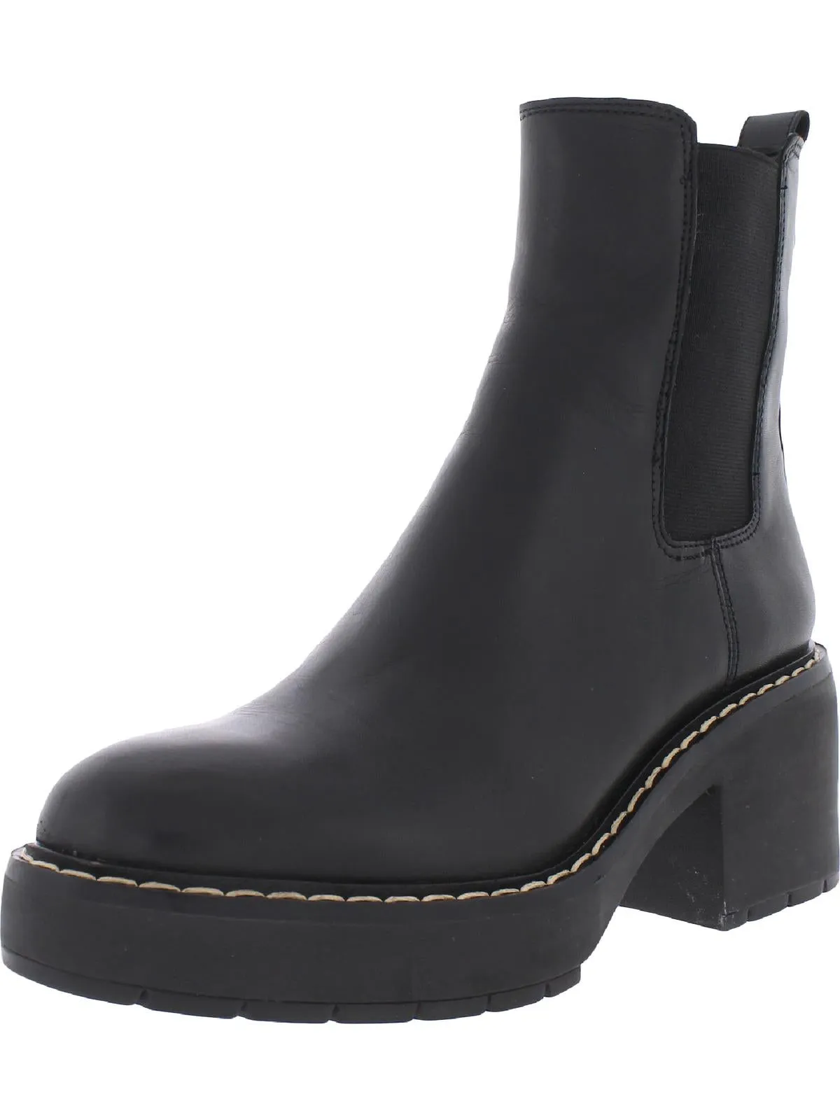 Anderson Womens Block Heel Chelsea Boots
