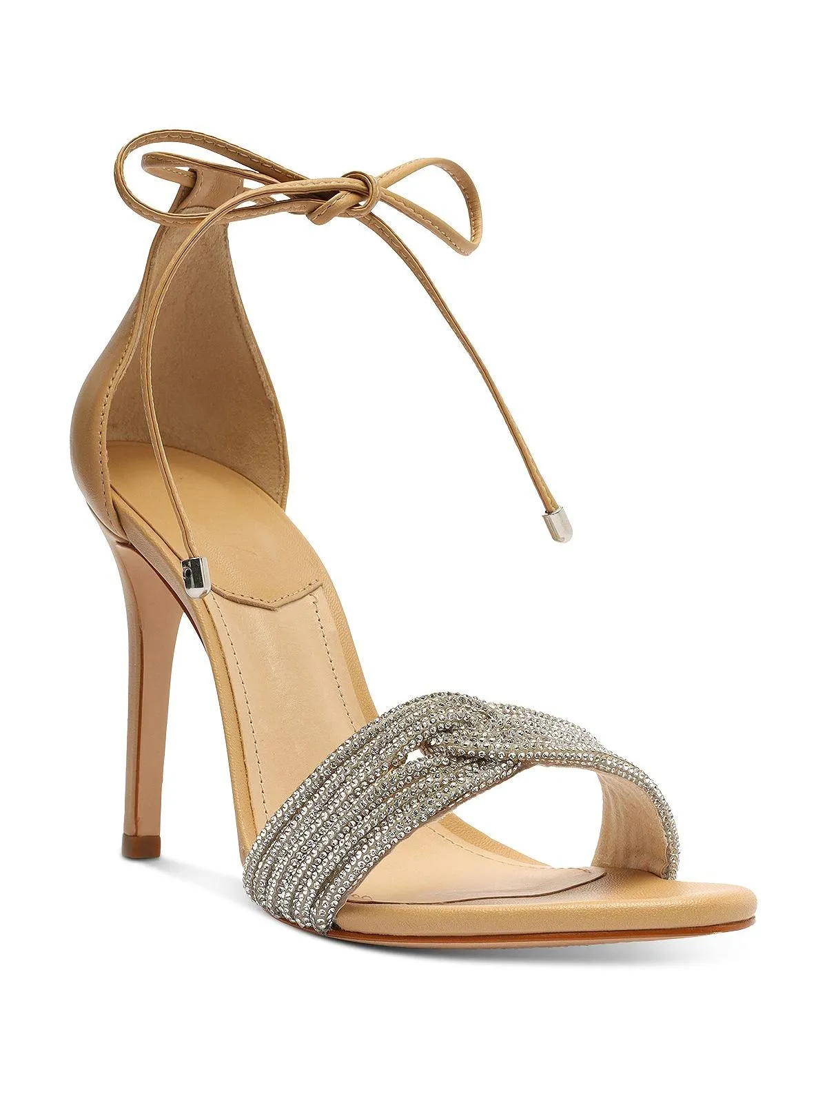 Andy  Womens Leather Open Toe Heels