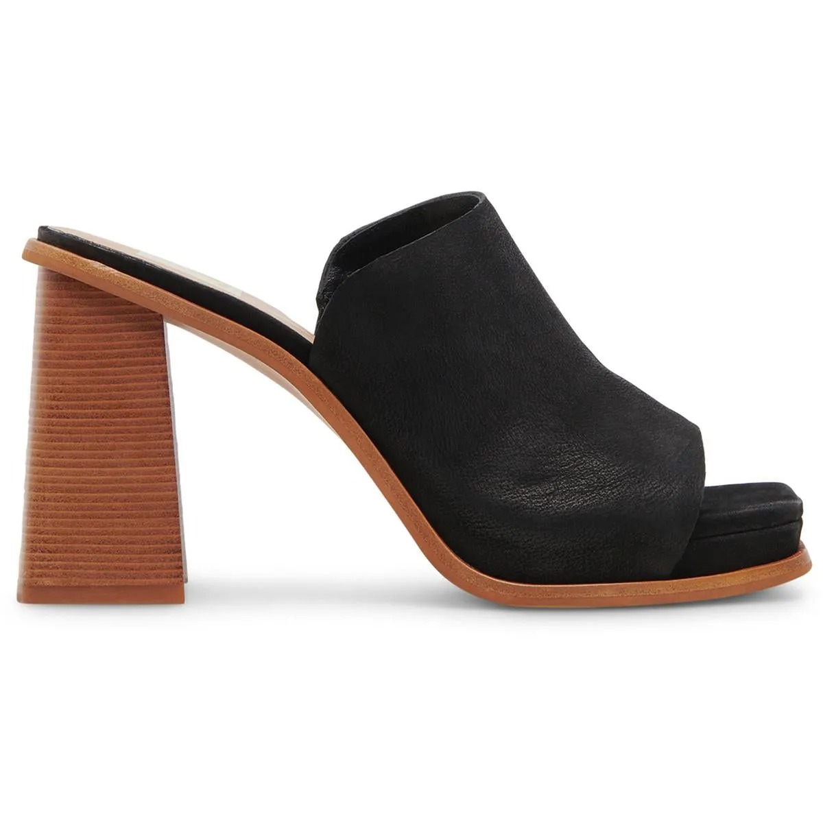 ANISE Womens Suede Slip On Mule Sandals
