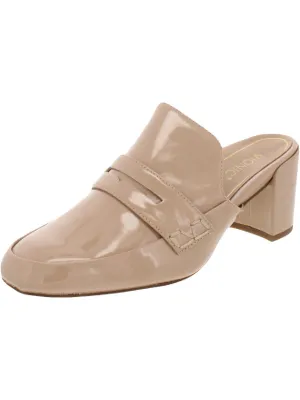 Annabel Womens Patent Leather Slides Mules