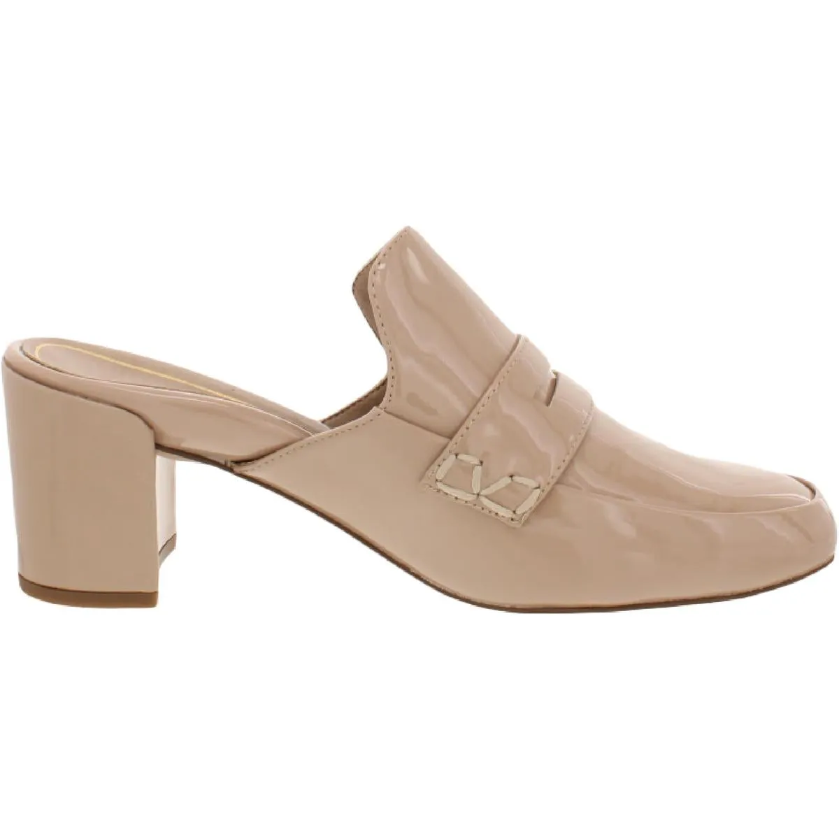 Annabel Womens Patent Leather Slides Mules