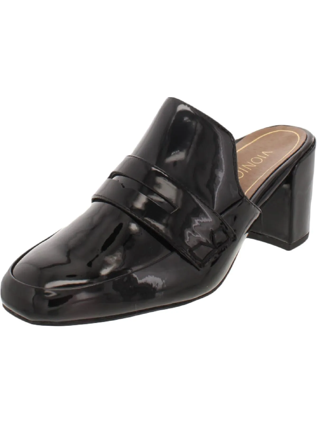 Annabel Womens Patent Leather Slides Mules