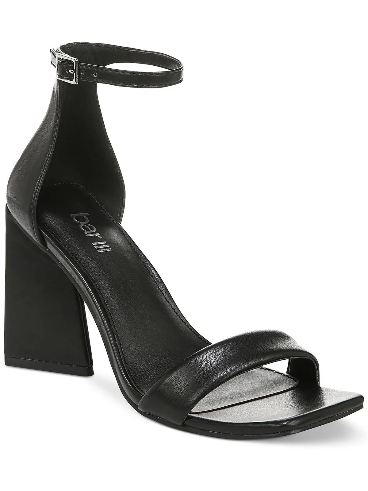 Appel  Womens Open Toe Faux Leather Heels