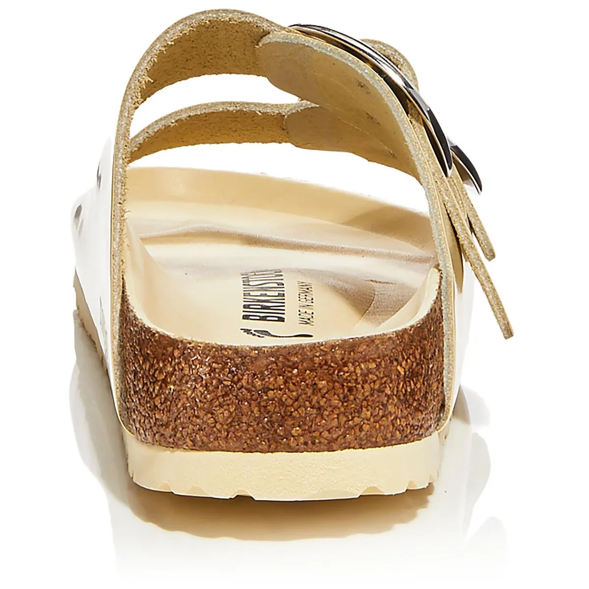 Arizona Big Buckle Womens Leather Slip On Slide Sandals