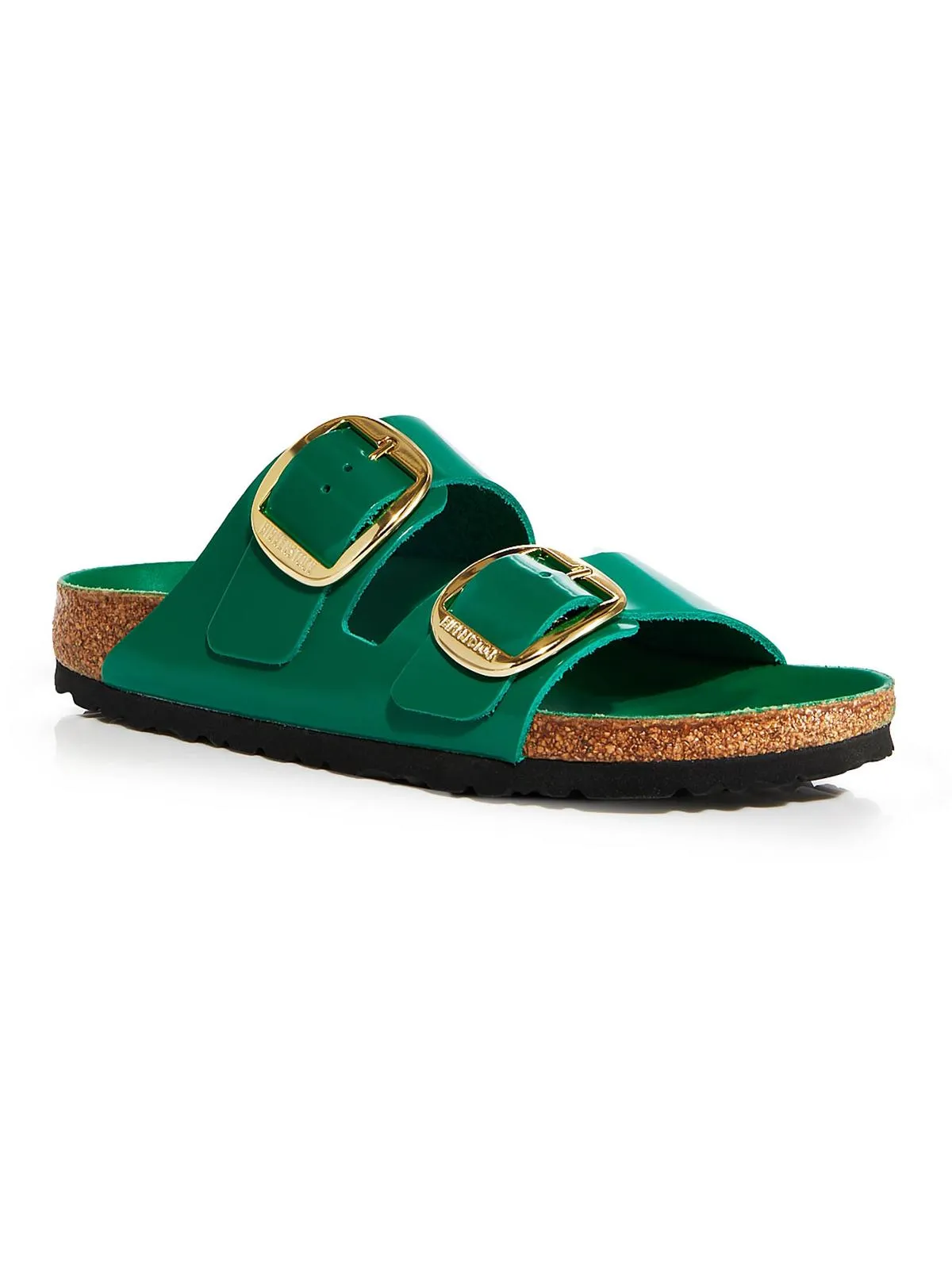 Arizona Big Buckle Womens Leather Slip On Slide Sandals