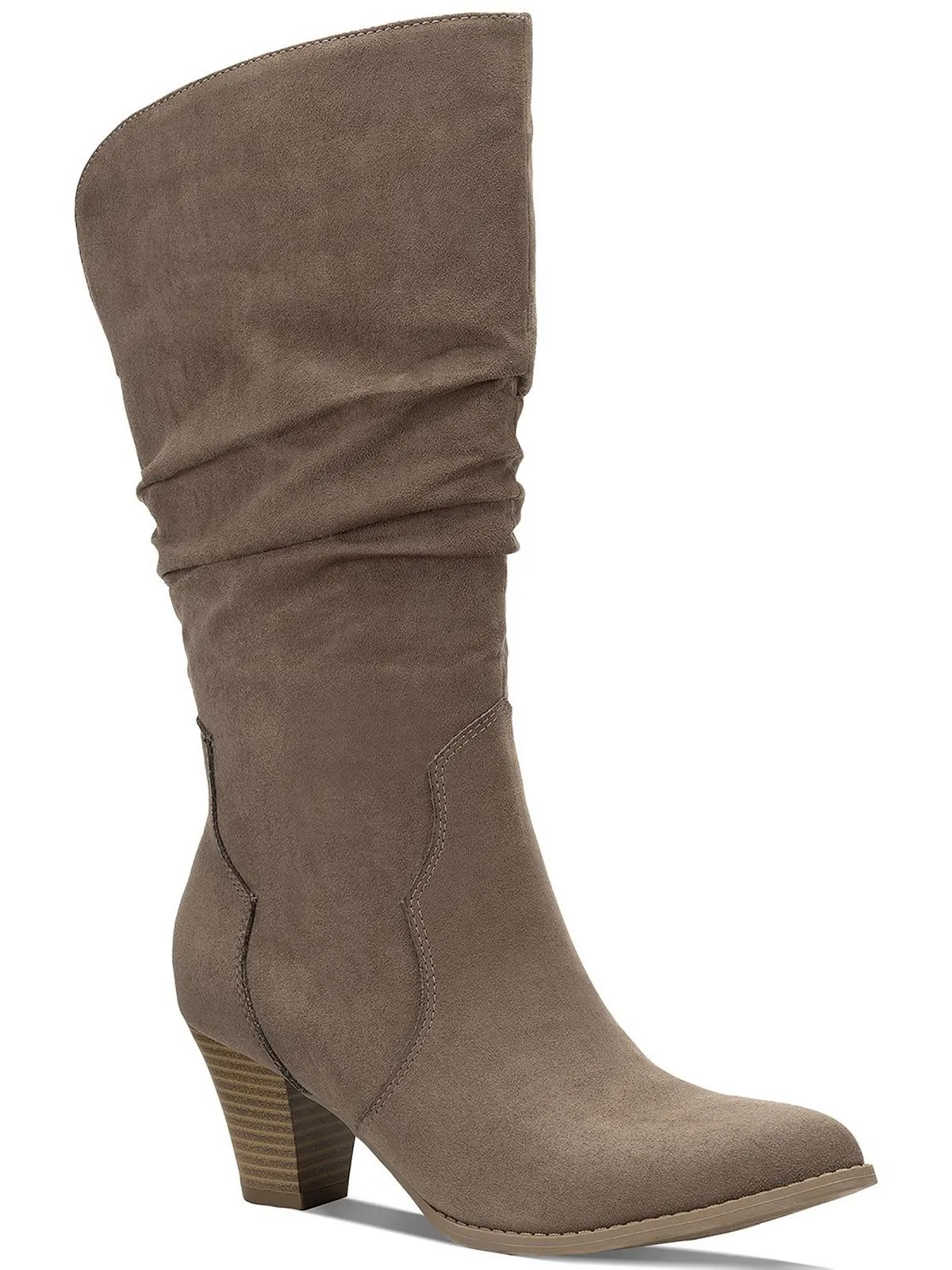 Arlenee Womens Heeled Pointed Toe Mid-Calf Boots