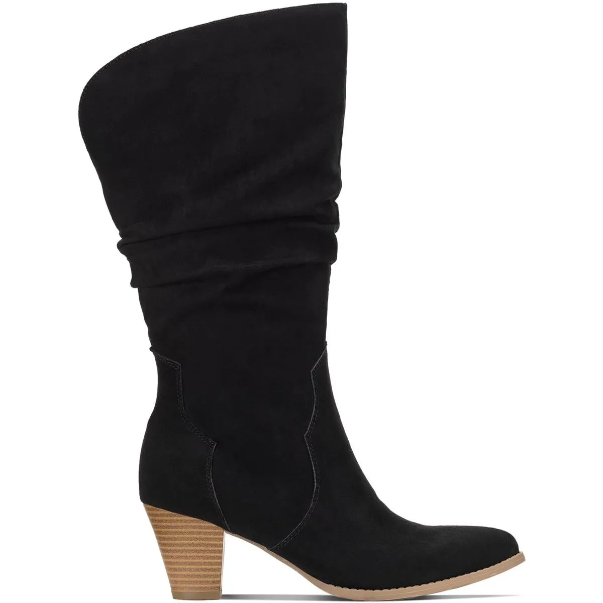 Arlenee Womens Heeled Pointed Toe Mid-Calf Boots