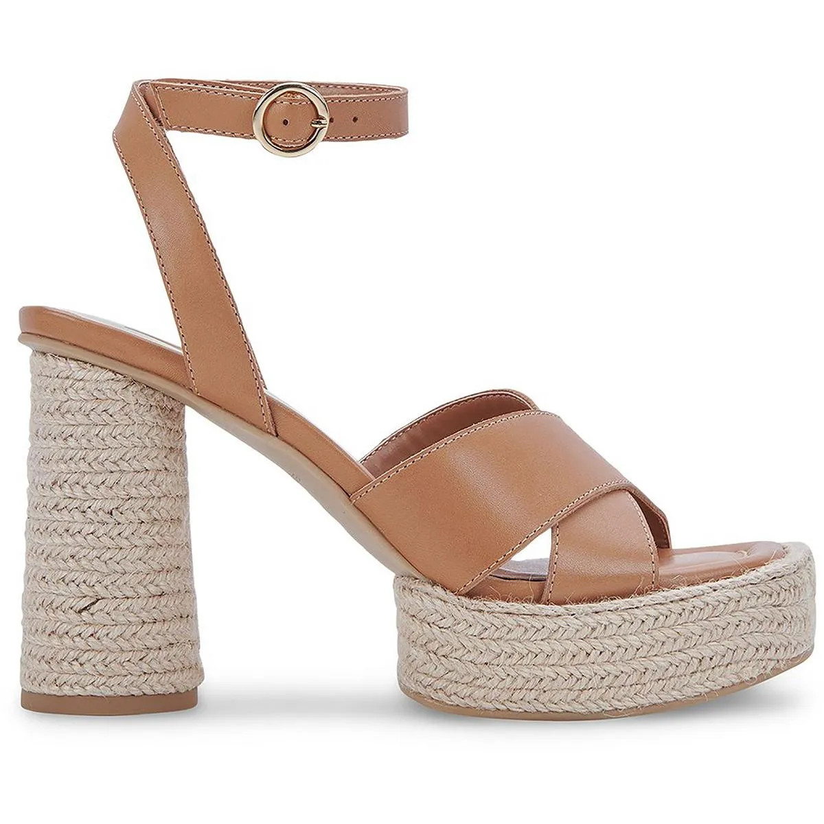 Arlow Womens Leather Ankle Strap Espadrilles