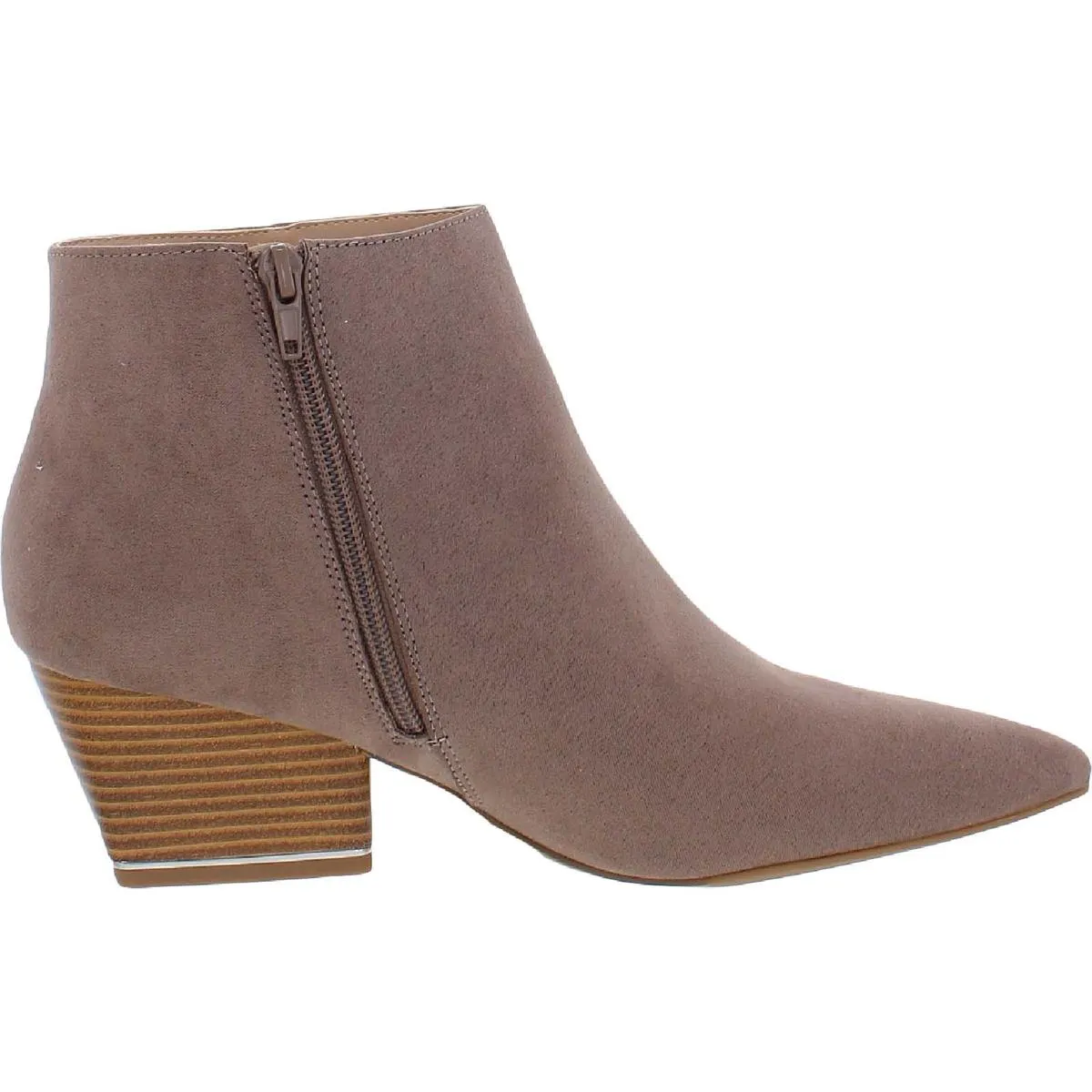 Armena Womens Faux Suede Pointed Toe Ankle Boots
