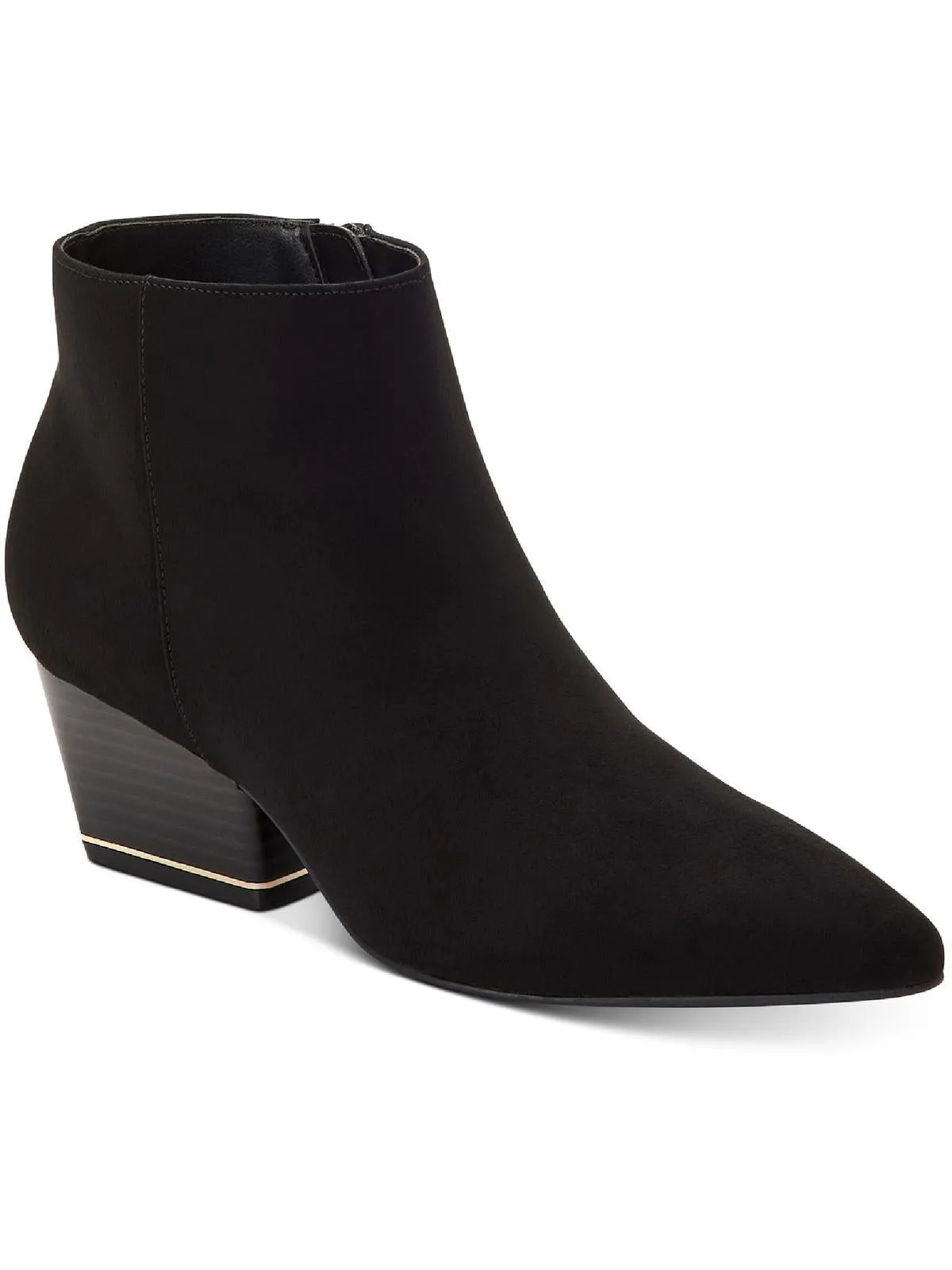 Armena Womens Faux Suede Pointed Toe Ankle Boots