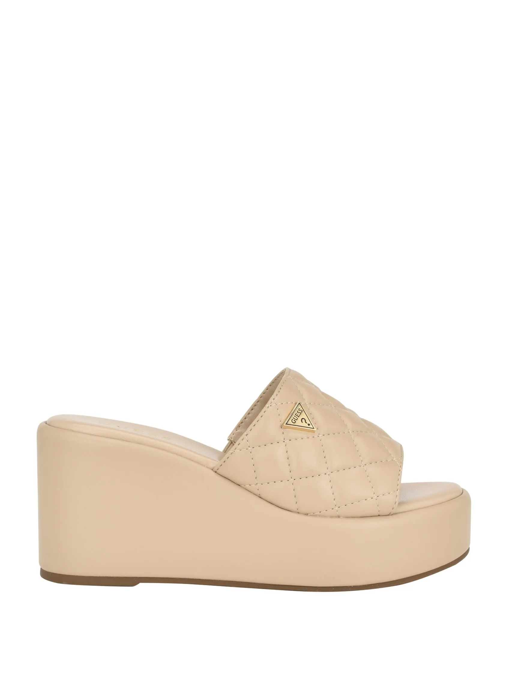 Arnell Quilted Wedge Sandals