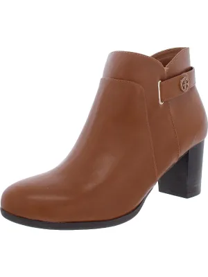 Artemy Womens Block Heel Slip On Booties