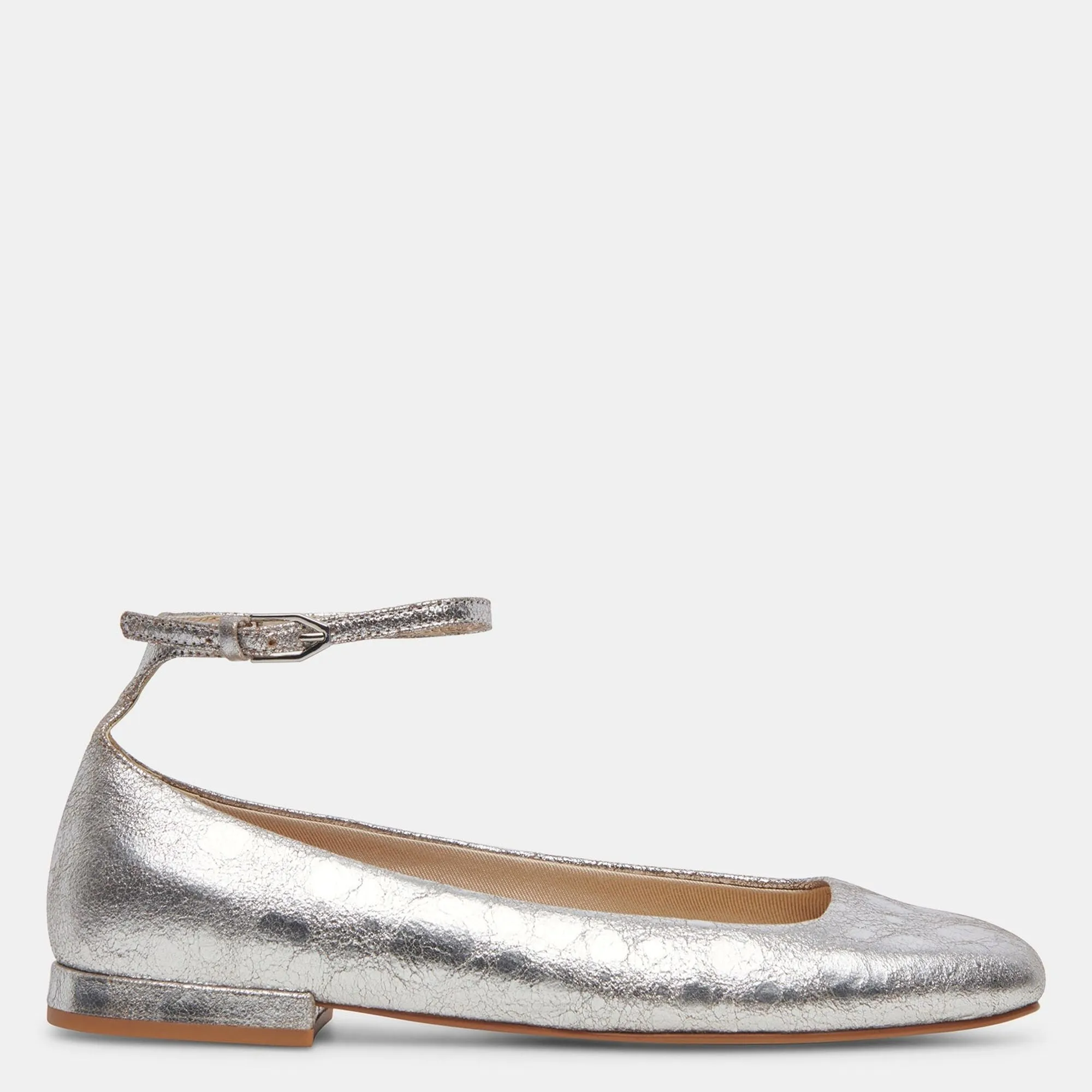 Ashya Ballet Flats Midnight Crinkle Patent