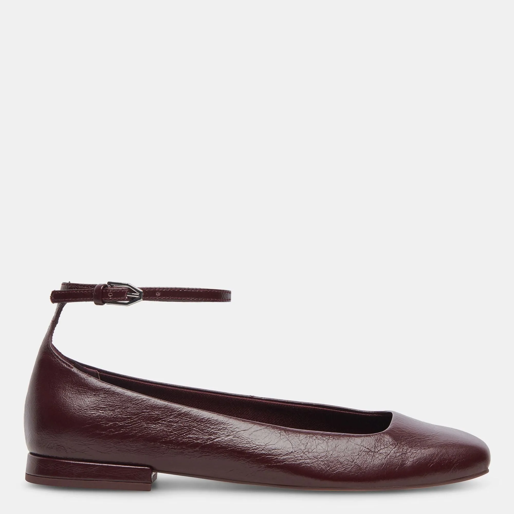 Ashya Ballet Flats Midnight Crinkle Patent