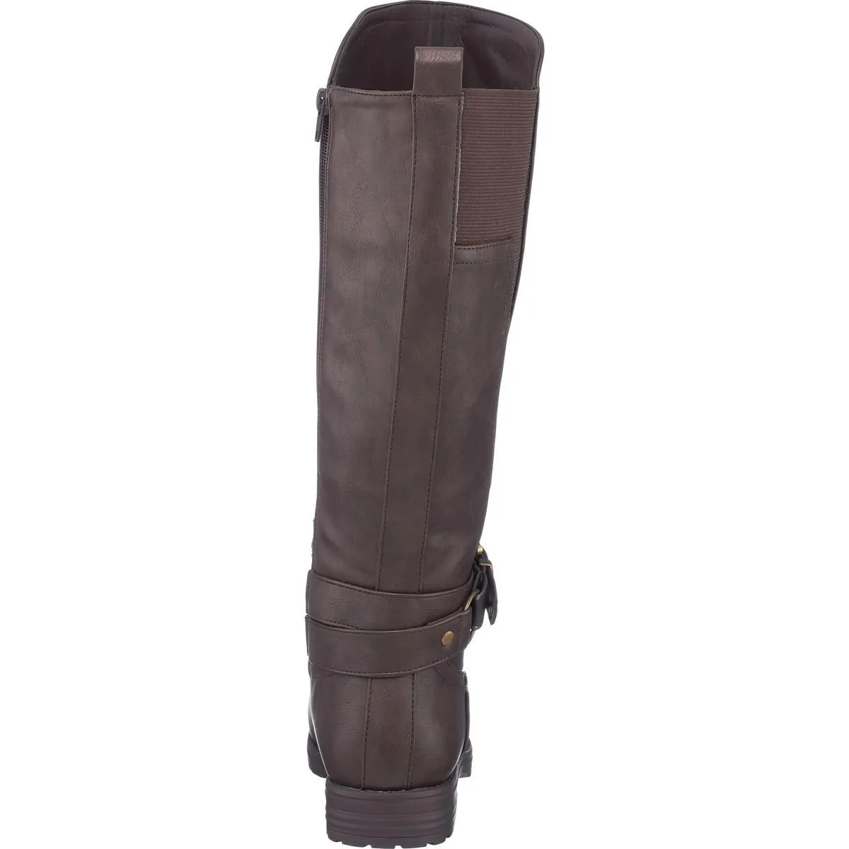 Aston Womens Faux Lather Tall Knee-High Boots