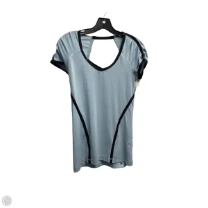 Athletic Top Short Sleeve By Lululemon In Blue, Size: 4